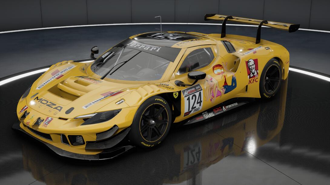 The Barbenheimer Ferrari 296 GT3
