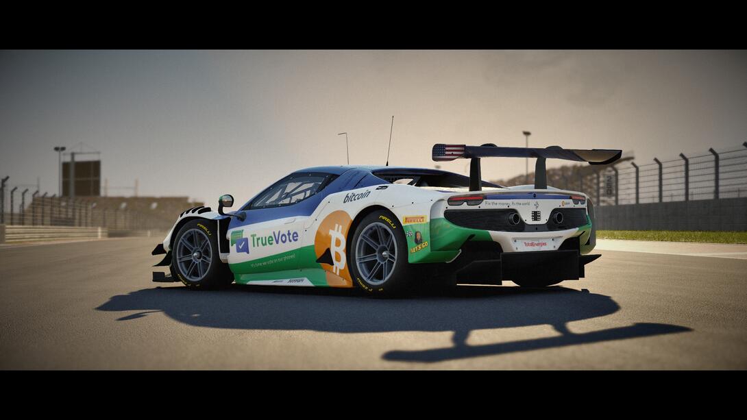 TrueVote / Bitcoin Ferrari 296 GT3