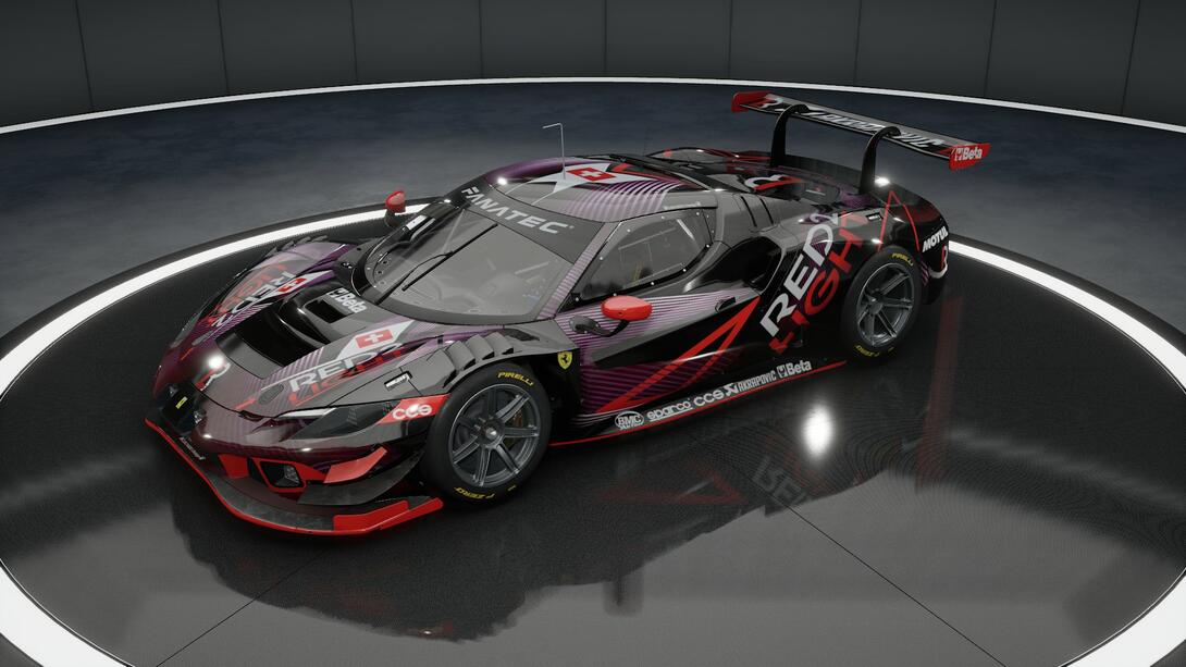 CCS Ferrari 296 Red 2 Light