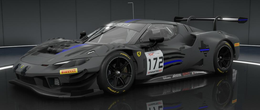172 Ferrari 296 GT3 Thin Blue Line