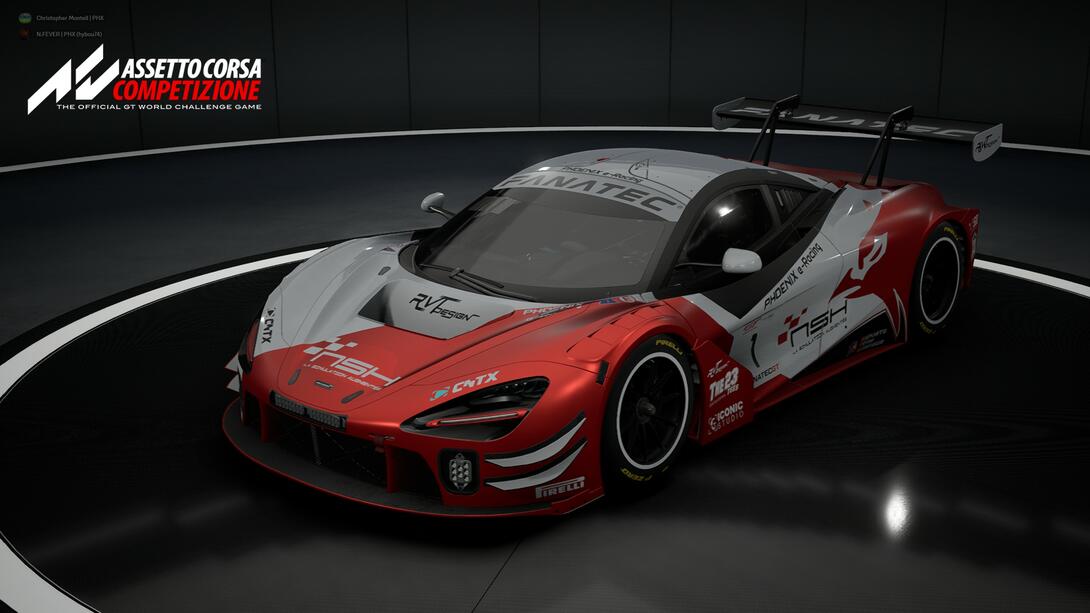 PHOENIX e-Racing McLaren 720S GT3 Evo Blanche