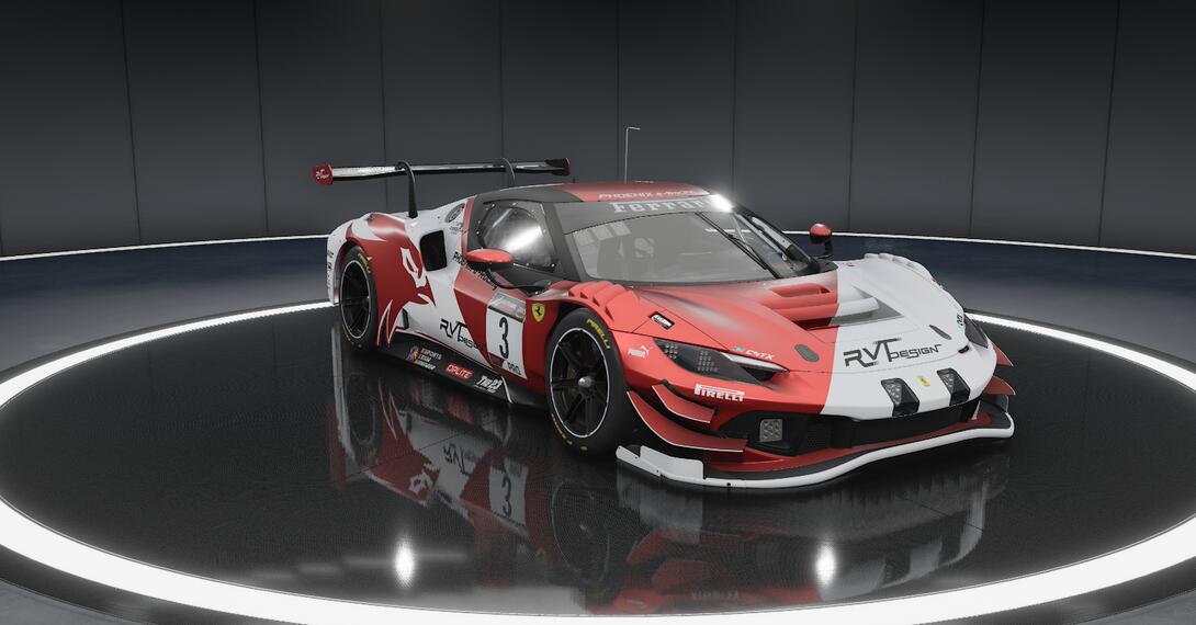 PHOENIX e-Racing Ferrari 296 GT3 Rouge