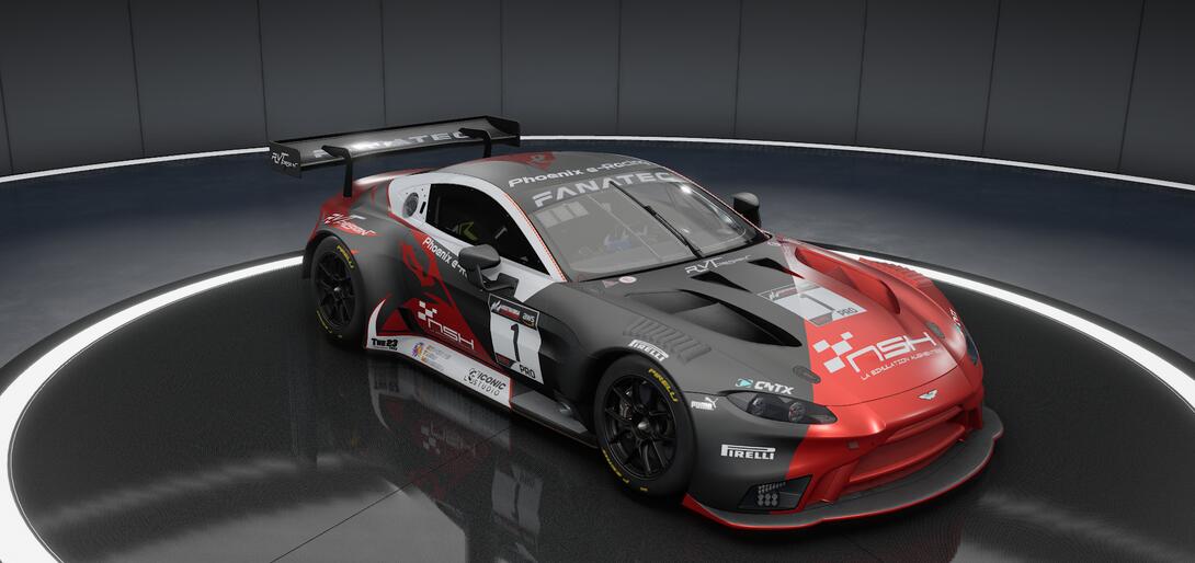PHOENIX e-Racing Aston V8 GT3 Noire