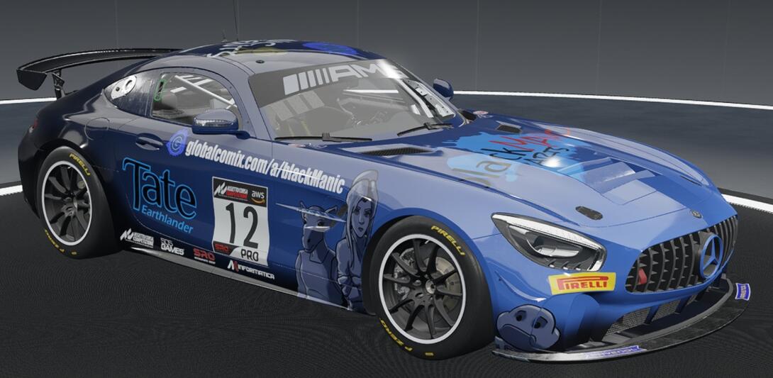 Mercedes AMG GT4 - blackManic Livery