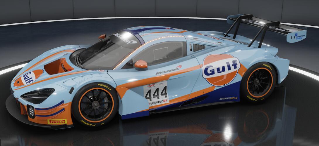 Mclaren 720 GT3 EVO Gulf Livery