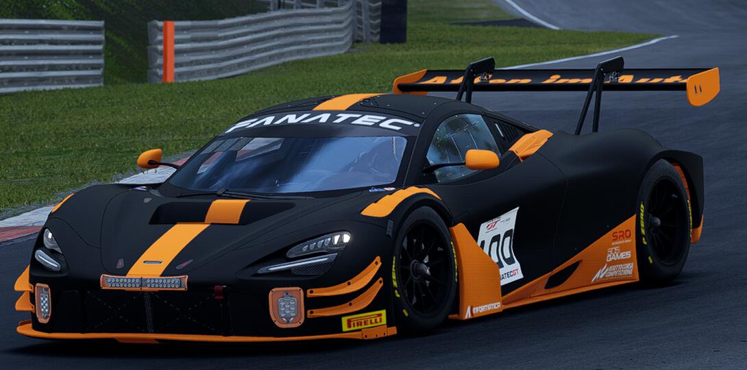 Mclaren720s GT3 evo Orange Black AiA