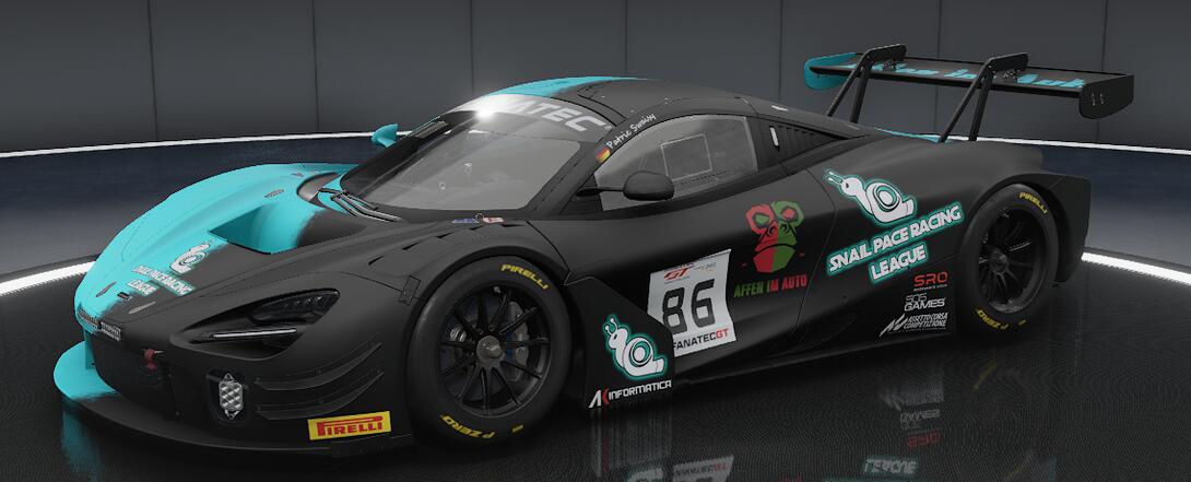 Patric Swaisy#86 Mclaren720s GT3 evo Affen im Auto SPR