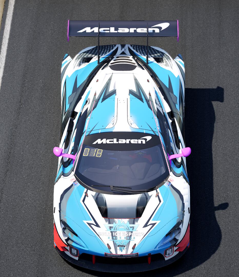 MacLaren 720s GT3 Evo Cold Ice eSports Smolorz