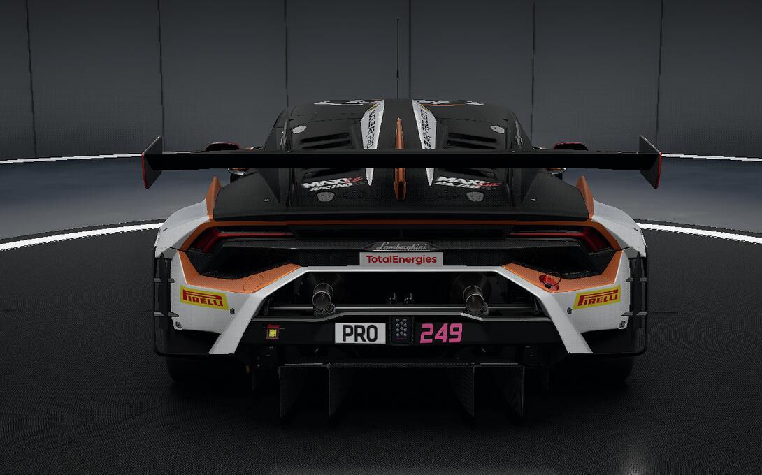 Back of CRM Motorsport's Lamborghini Huracàn GT3 EVO2