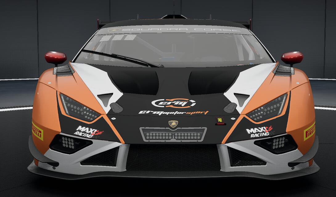 Front of CRM Motorsport's Lamborghini Huracàn GT3 EVO2