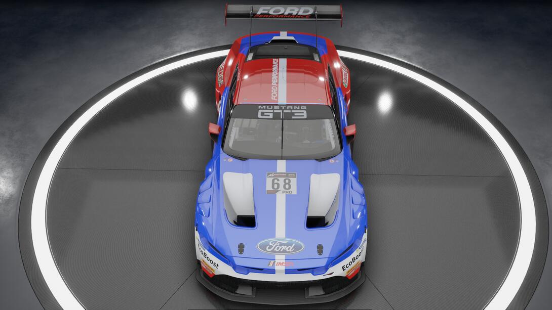 Mustang gt3 livery based off the Ford lm gte