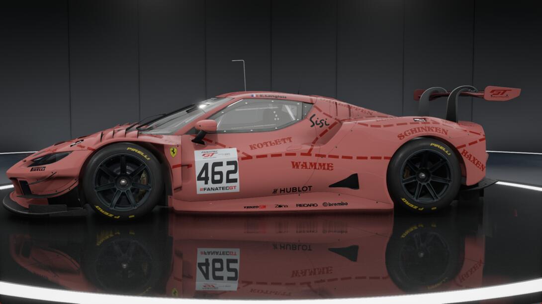 #462 E.Langlois Ferrari 296 Pink Pig