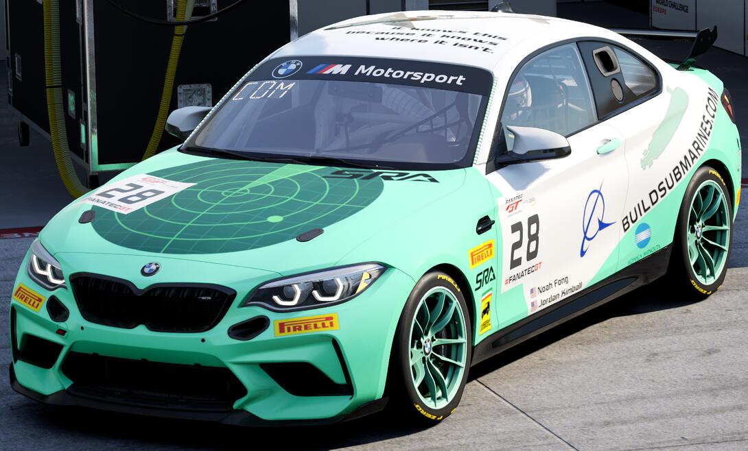 BMW M2 with Build Submarines livery