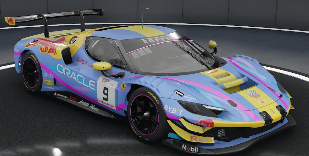 Swede themed ferrari 296 rb miami