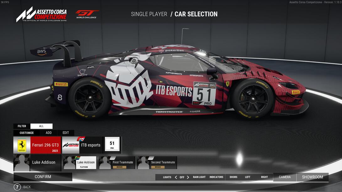 ITB Esports Raceface Pokerbet Livery