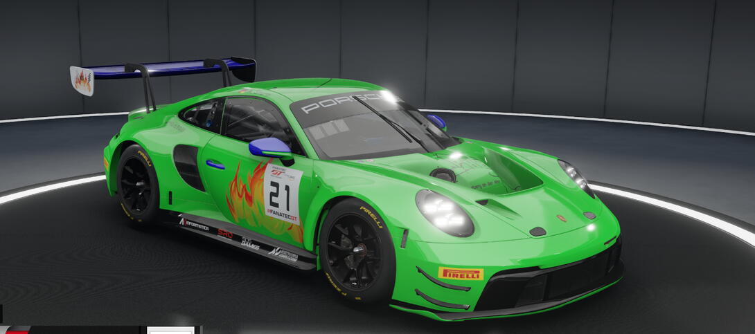 Porsche #21 KRF Green