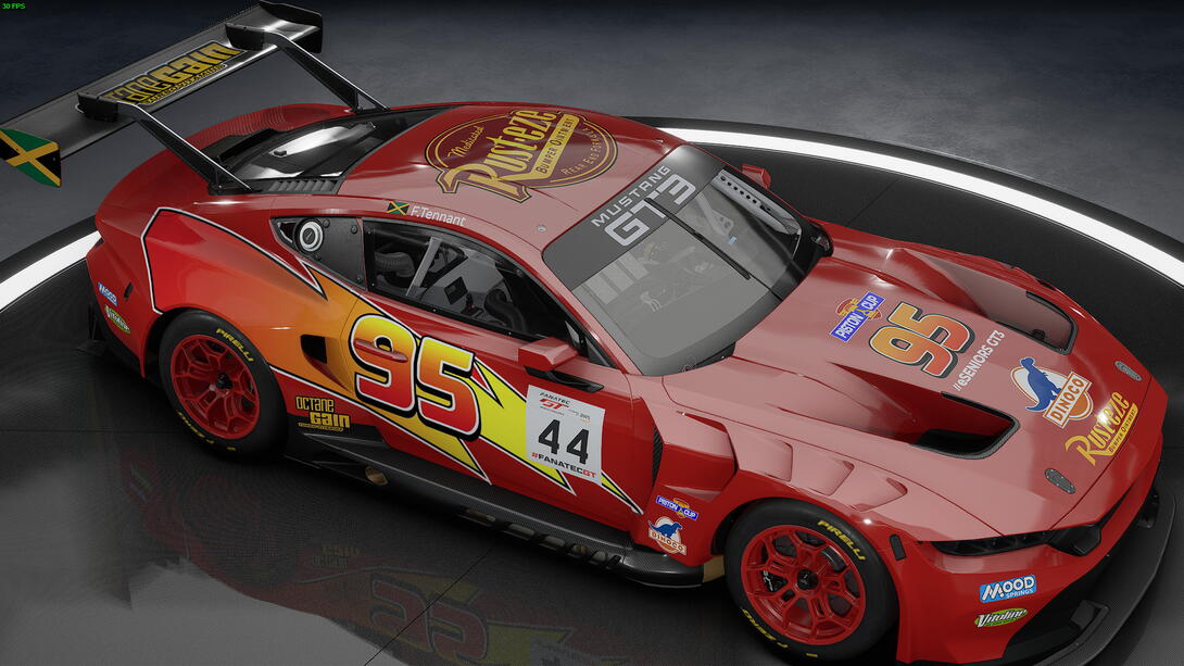 #44 F.Tennant Ford Mustang GT3 McQueen