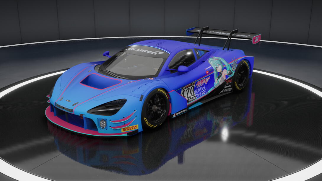 Mclaren 720s GT3 Evo miku by(Ryuji)