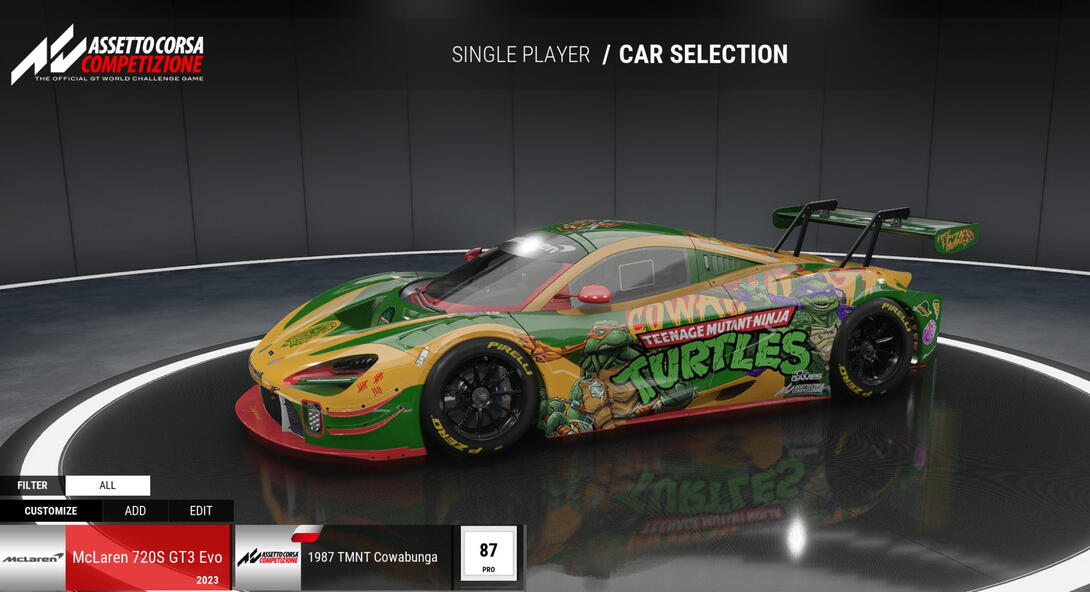 McLaren 720s EVO 1987 TMNT Cowabunga#PPK