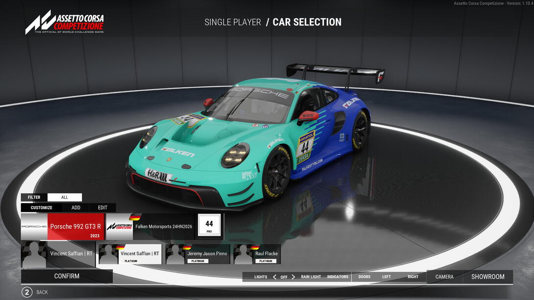 Porsche 911 992 GT3R #44 Falken Motorsports