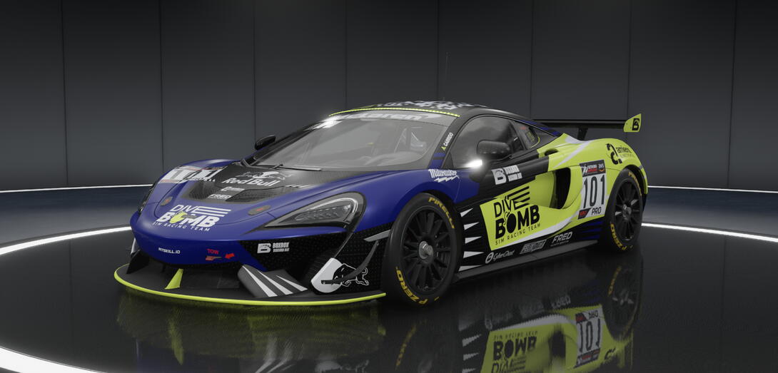 Divebomb SRT S29 McLaren 570s GT4 #101 A. Garrido