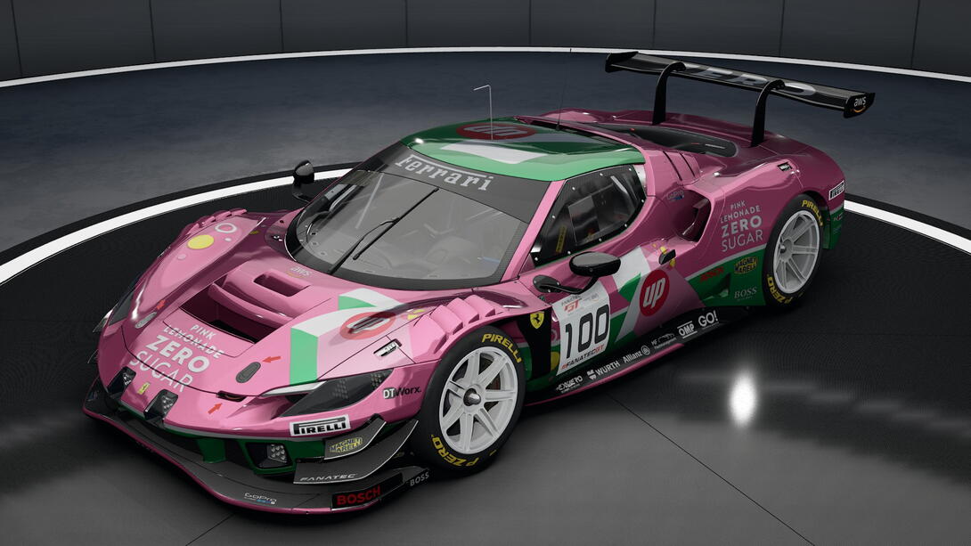 Ferrari 296 GT3 - 7up Pink Lemonade ZERO