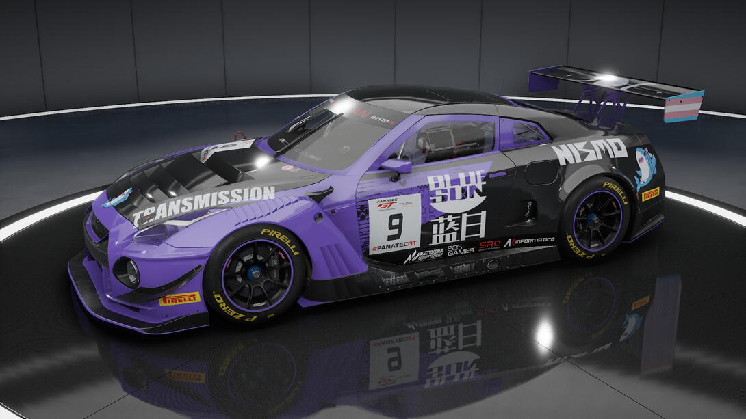 Purple and black GTR