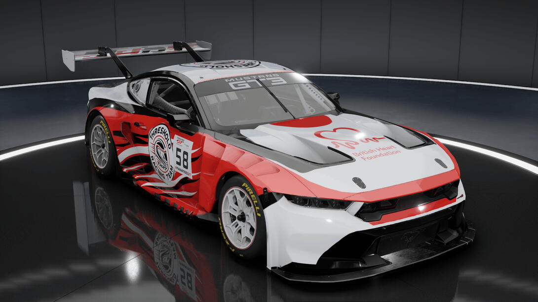 THRT Mustang GT3 British Heart Foundation