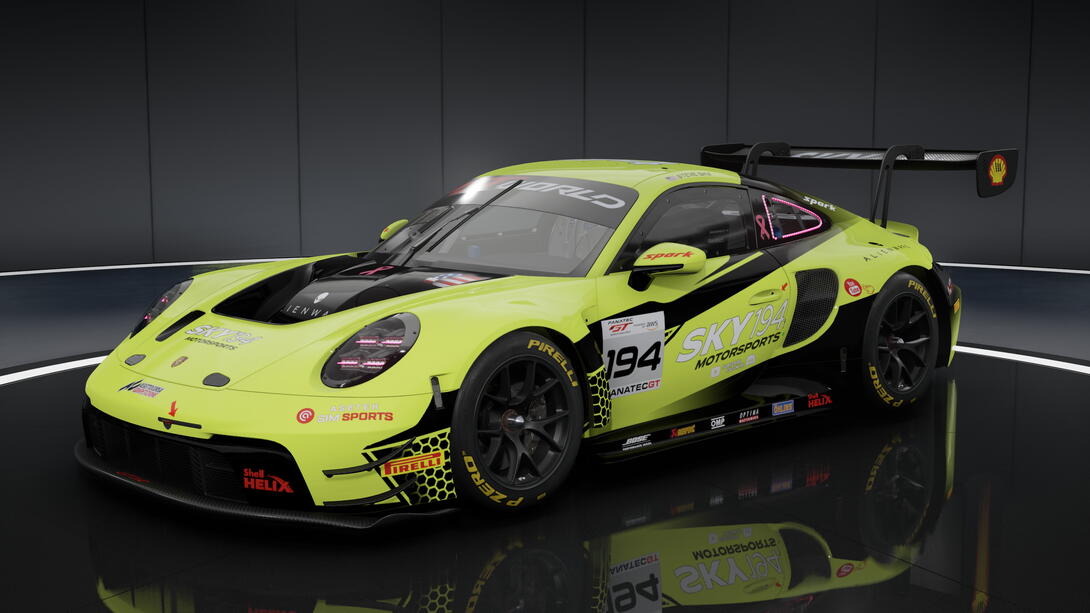 Porsche 992 GT3R Yellow